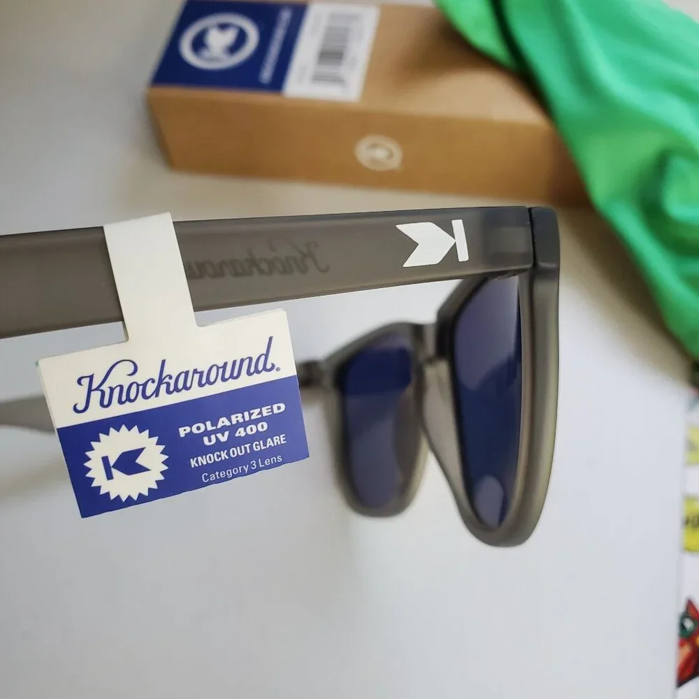 Doritos X Knockaround MTN Dew‎ Classics Frosted Grey Red Sunset Sunglasses